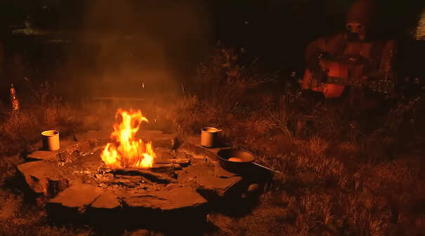 Night when open-world games get scary Stalker 2 Campfire