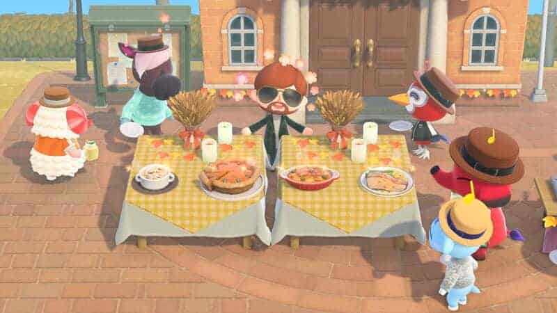 turkey day animal crossing new horizons, low-stress video games