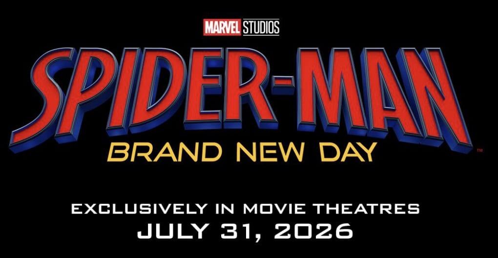 Spider-Man Brand New Day title card, courtesy of Marvel Studios