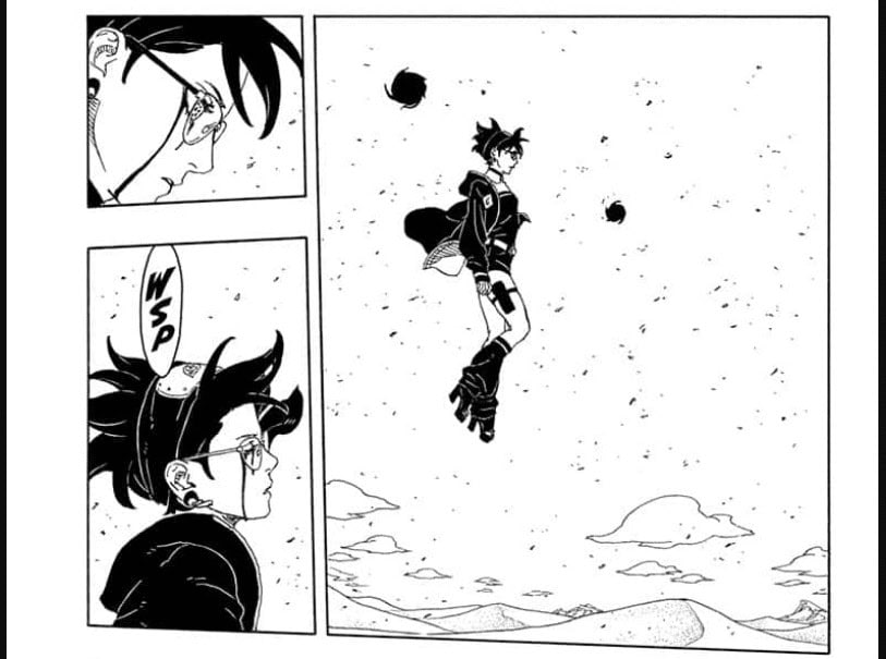 Image of Sarada with Mangekyo Sharingan