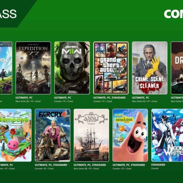 Image of several Xbox Game Pass/games coming soon/new games