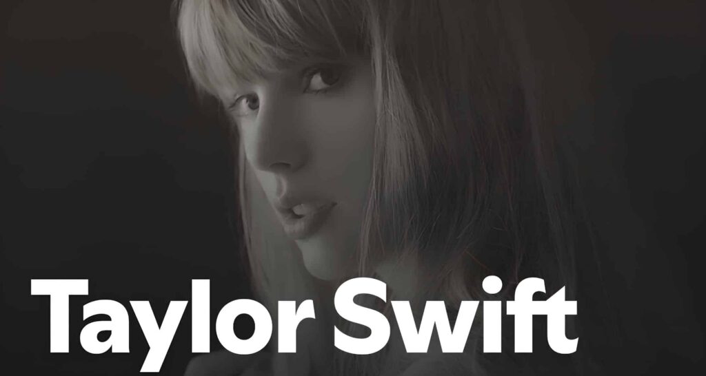 Taylor Swift promotional image for Spotify