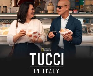 Promotional image from Tucci in Italy documentary series on disney plus