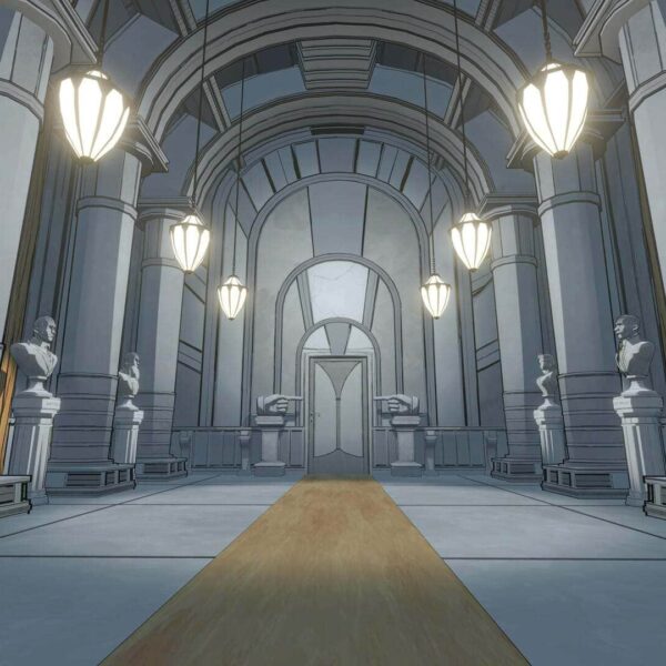 the Blue Prince grand foyer