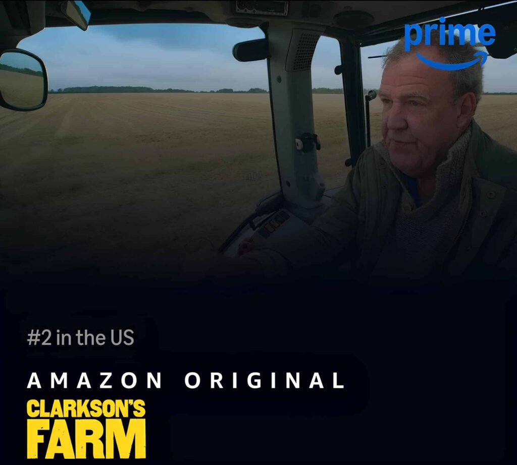 Amazon prime video original Clarkson's Farm promotional image