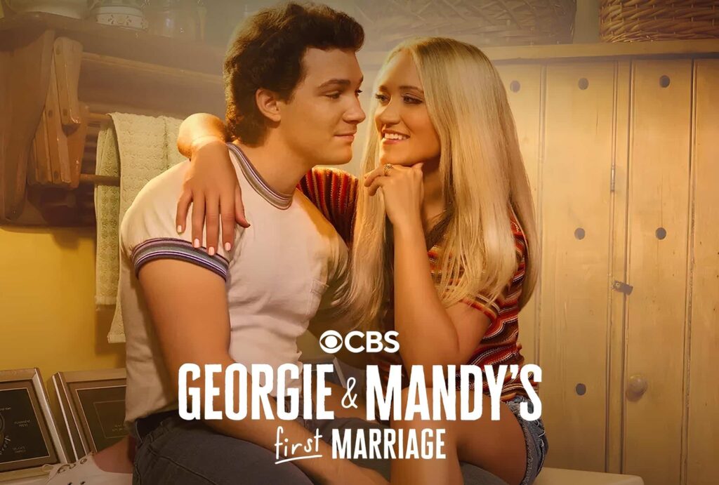 promotional image from paramount plus app for Georgie and Mandy's first marriage