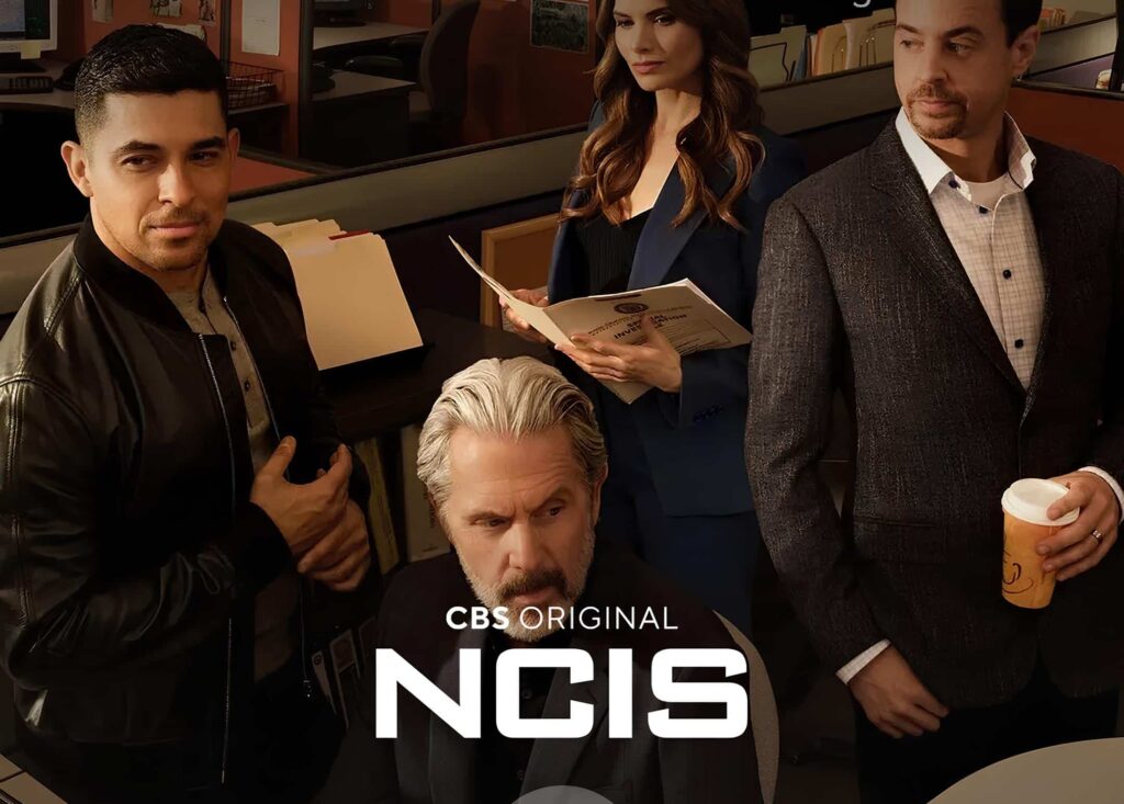 screenshotted promotional image for the most recent season of NCIS on paramount plus