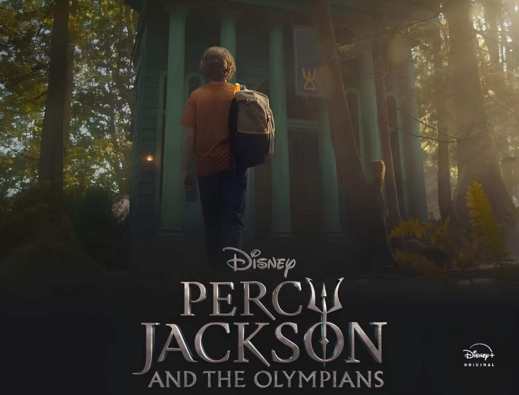 Percy Jackson and the Olympians promotional image screenshotted from disney+