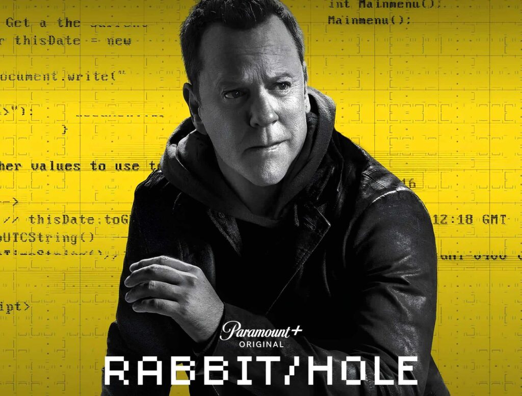 promotional image of the paramount+ original series Rabbit Hole