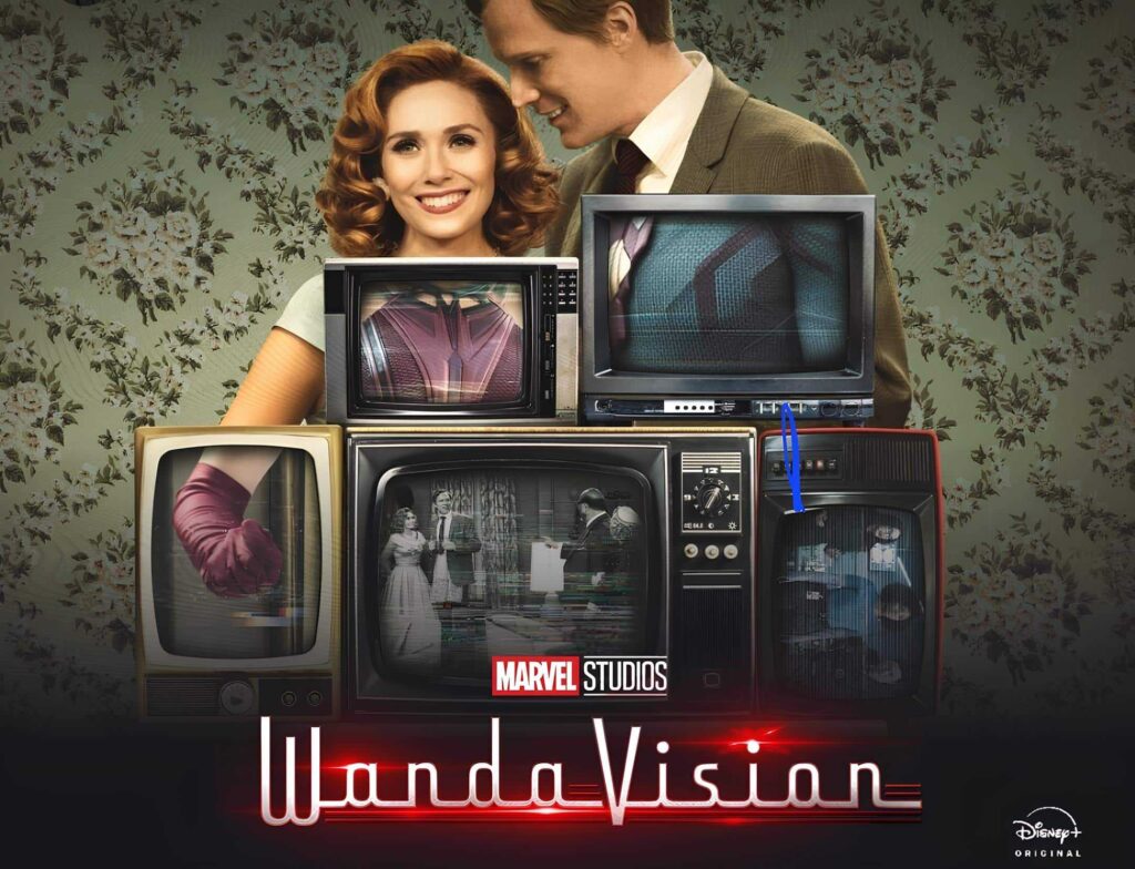 WandaVision promotional image screenshotted from Disney+ app