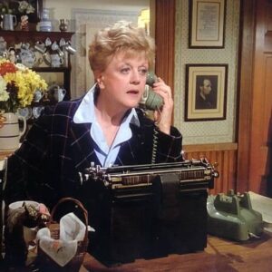 Jessica Fletcher (Angela Lansbury) in "Murder, She Wrote."