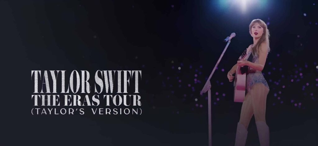 Taylor Swift The Eras Tour Taylor's Version promotional image from Disney+ special