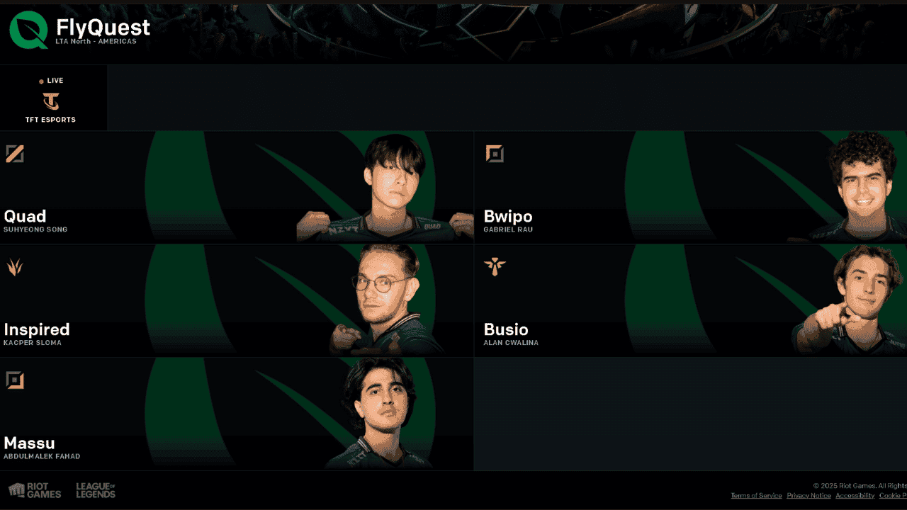 MSI FlyQuest Roster