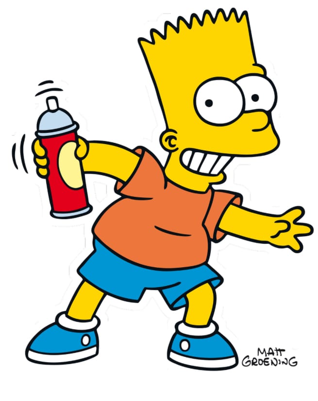 Bart Simpson of The Simpsons