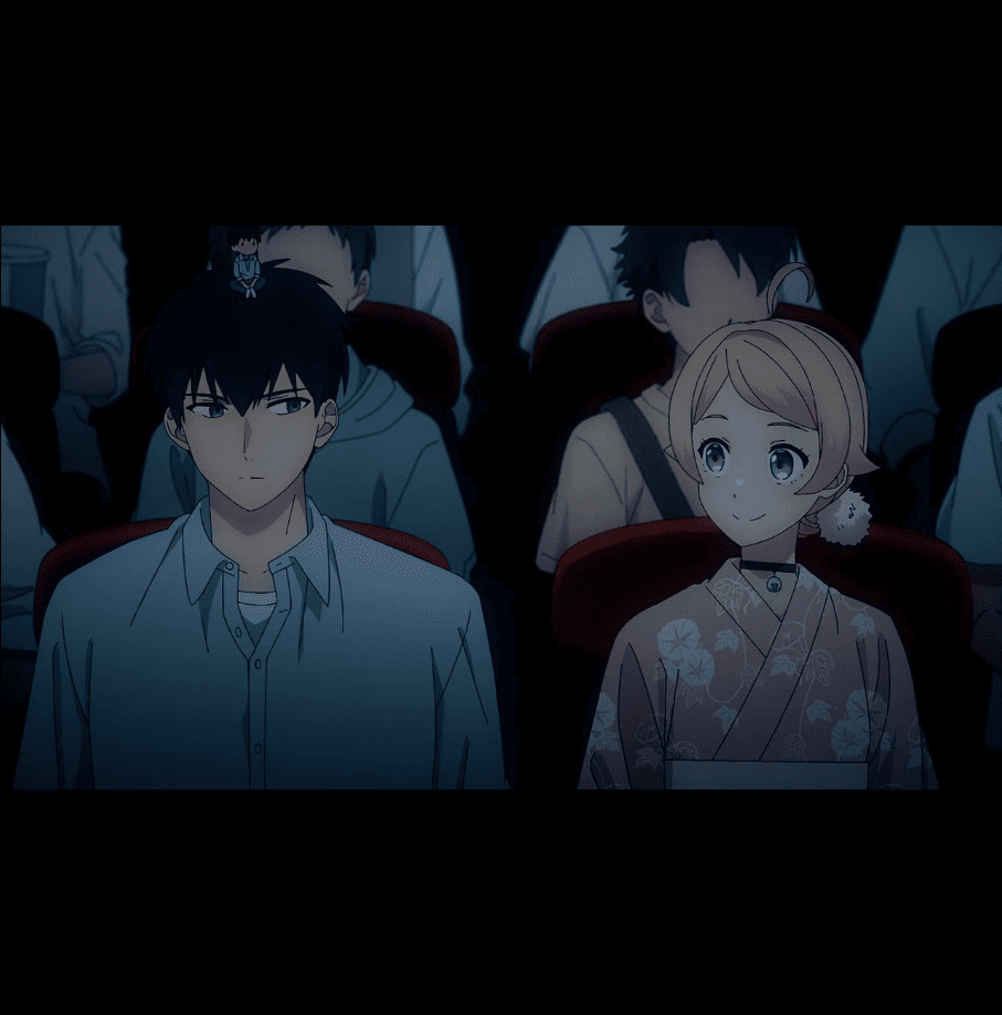 Morihito and Nico at the cinema, Date with the Knight
