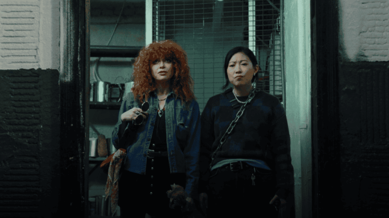 Natasha Lyonne and Awkwafina in Poker Face Season 2 Episode 9