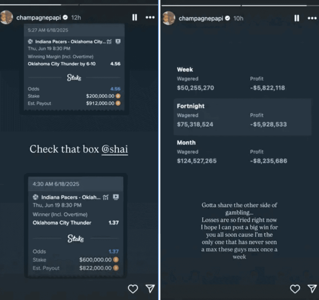 courtesy of @champagnepapi // Drake Instagram