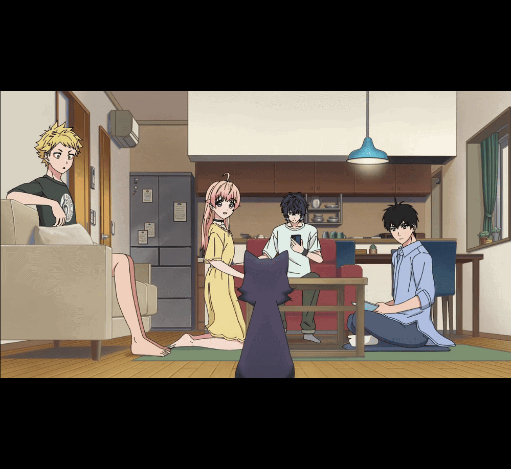 Nemu visits the household as a cat.