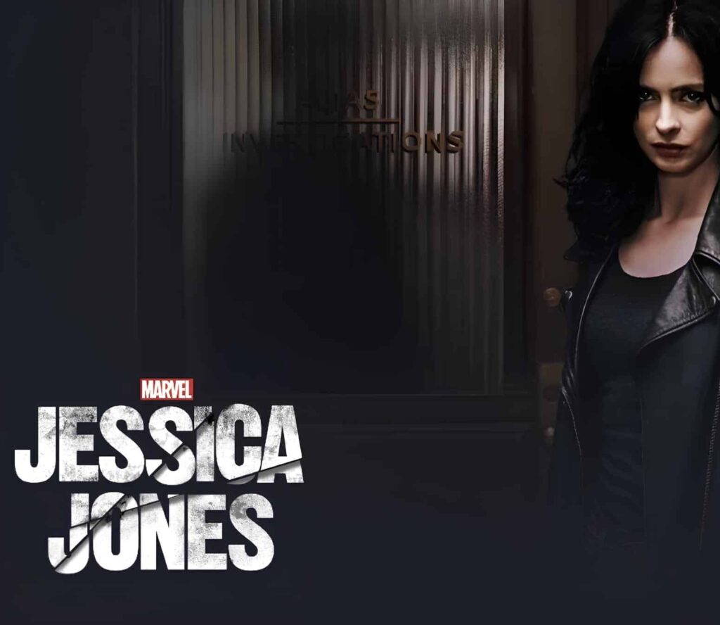 Marvel Studio's Jessica Jones promotional image from Disney+