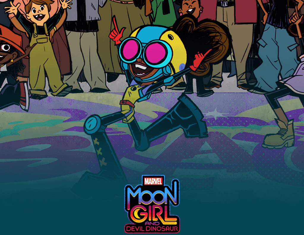 Promotional image for disney+ tv show Moon Girl And devil dinosaur