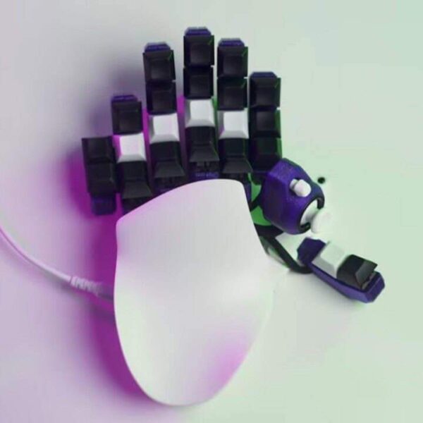 hand-shaped keyboard