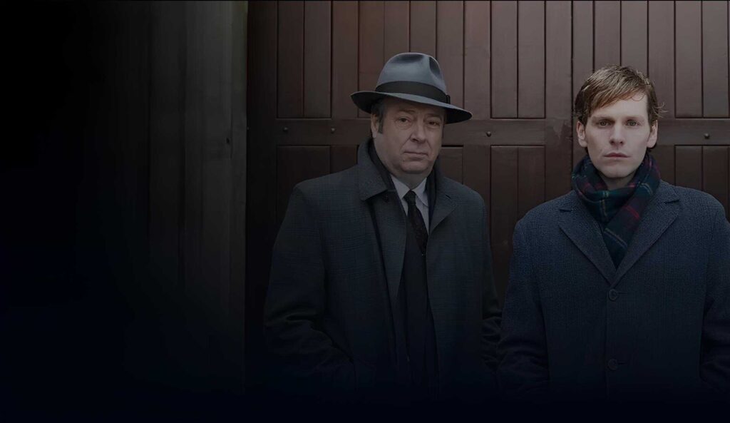 promotional image for tv series Endeavour on amazon prime video