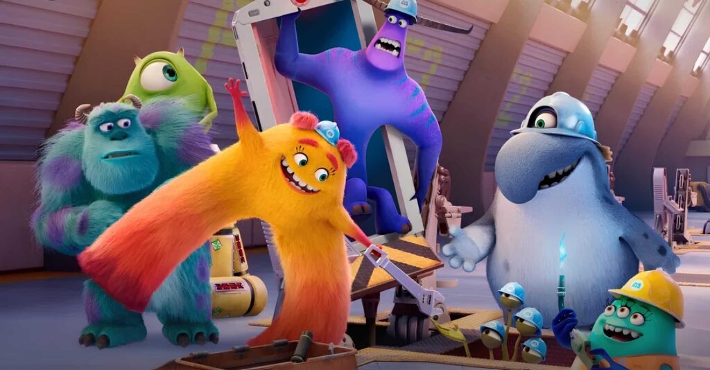 promotional image for tv series Monsters at Work available on disney plus