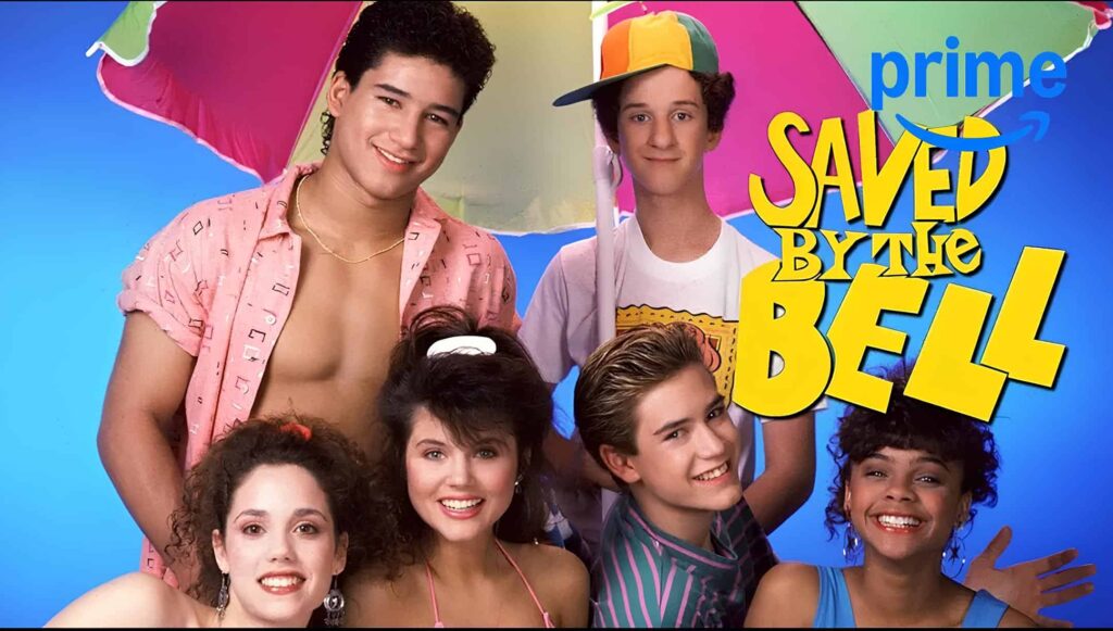 promotional image for the tv series Saved By The Bell available on Amazon Prime Video