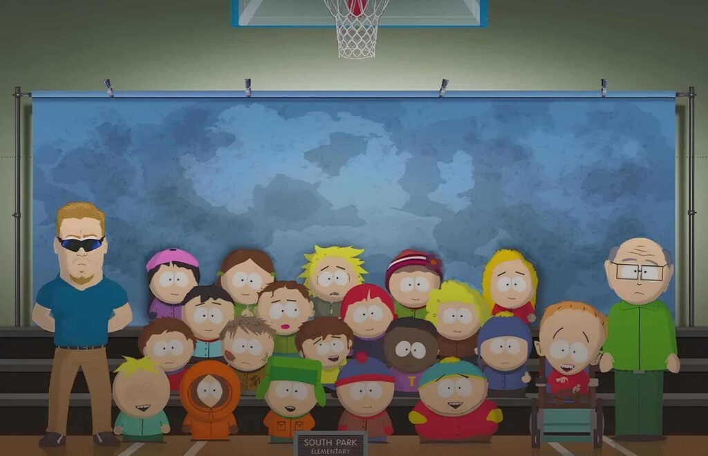 promotional image for tv series South Park on paramount+