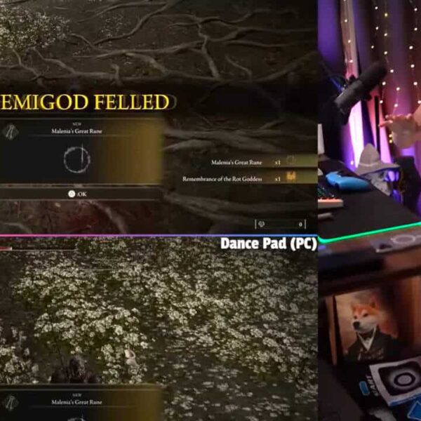 Elden Ring streamer says to hell with challenge runs, plays the open-world game alongside Street Fighter 6 while DJing at a club instead