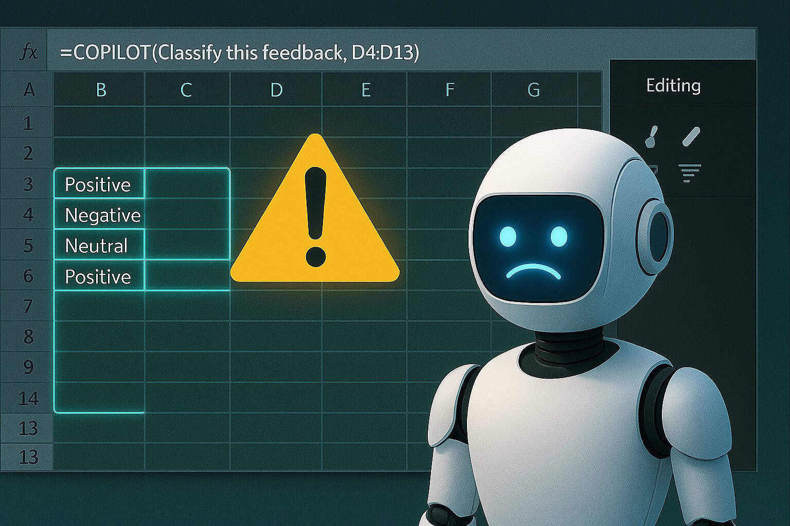 Excel Copilot AI Limitations