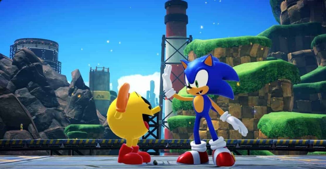 Sonic Racing: CrossWorlds | Sonic x PAC-MAN Collab Trailer gaming mascot