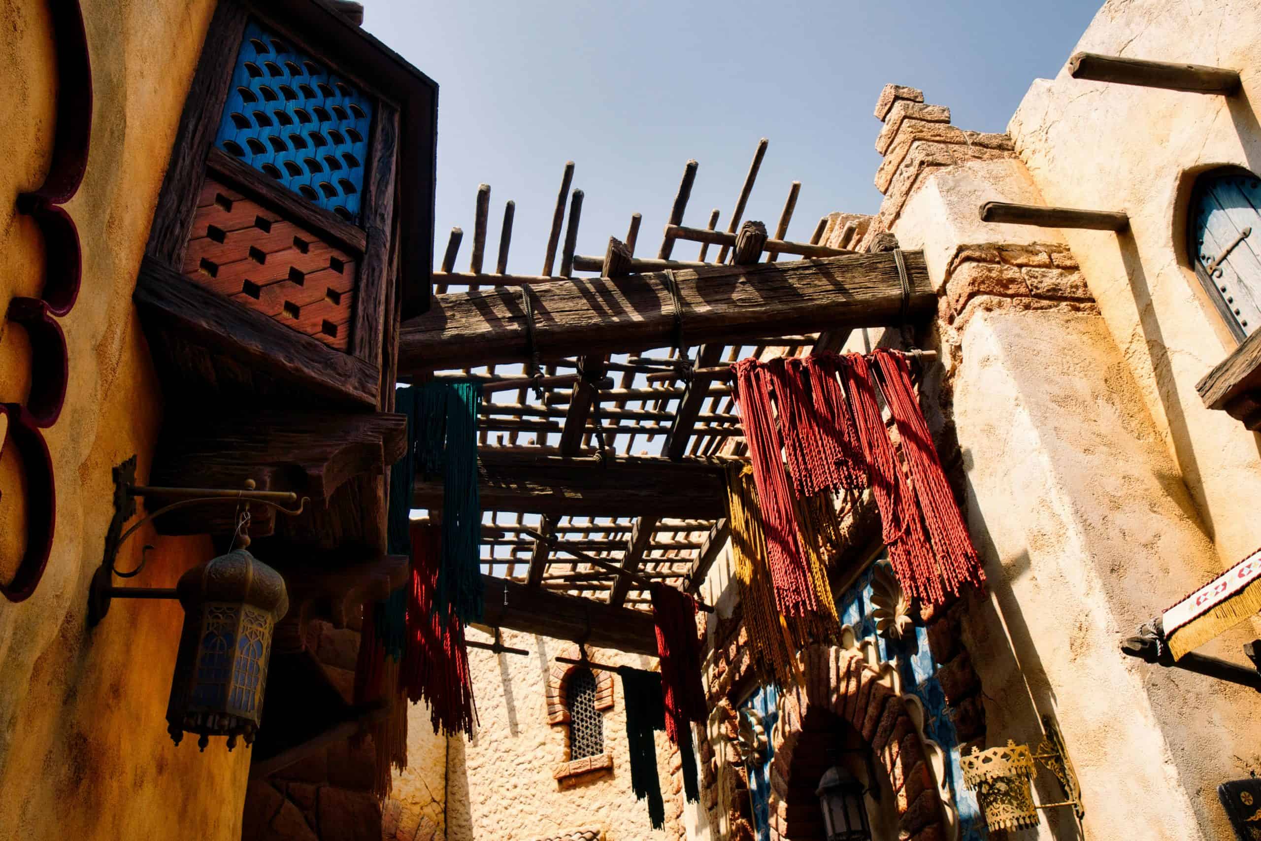 Sunlit Architectural Detail in Tokyo DisneySea