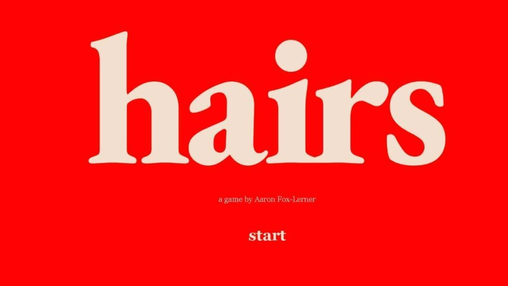 hairs horror game