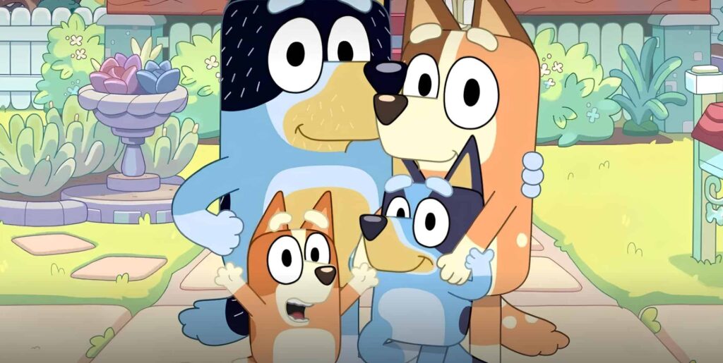 promotional image for tv series Bluey available on Disney+