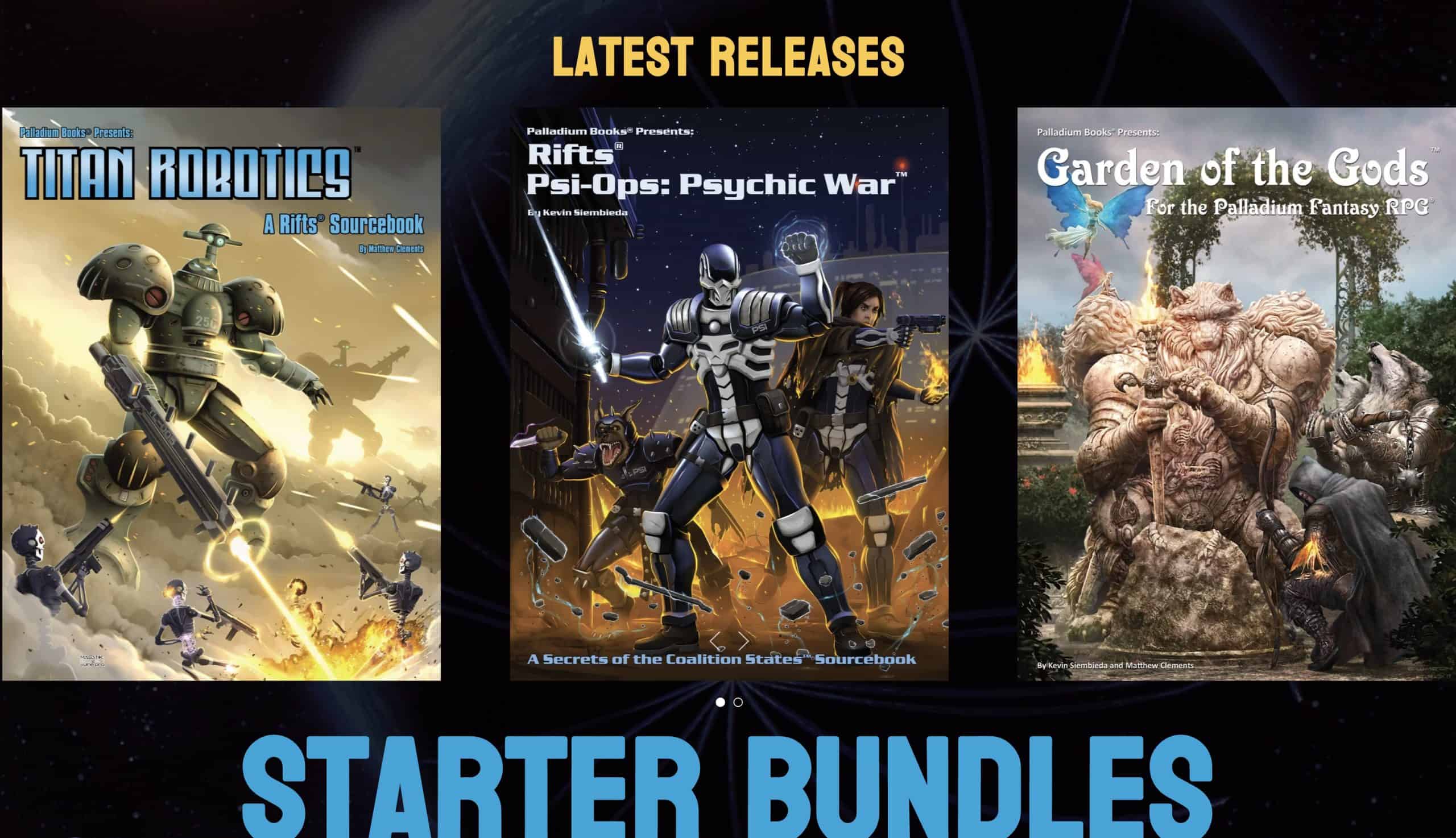 classic tabletop rpg game palladium universe