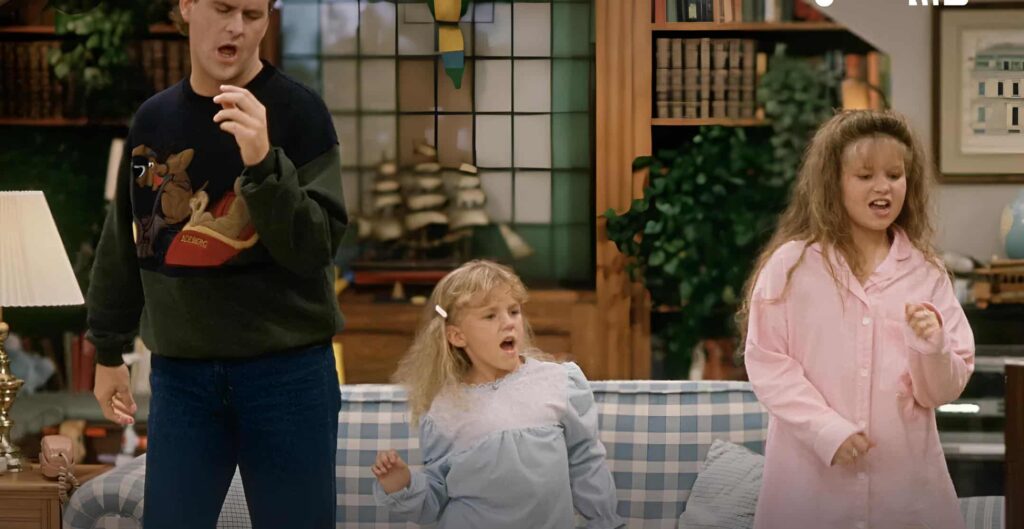 promotional image for tv series Full House available on disney plus through the hulu bundle
