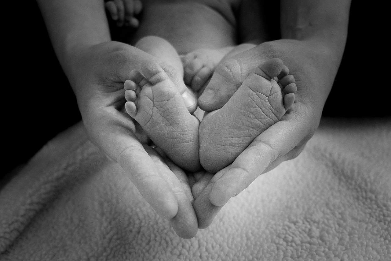 baby feet, heart, love, mother, newborn, newborn baby, infant, childhood, motherhood, toes, little, monochrome, black and white, heart, heart, mother, mother, mother, mother, mother, motherhood