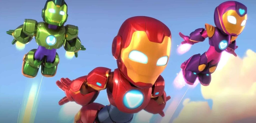 promotional image for tv series Iron Man and his awesome friends available on Disney+