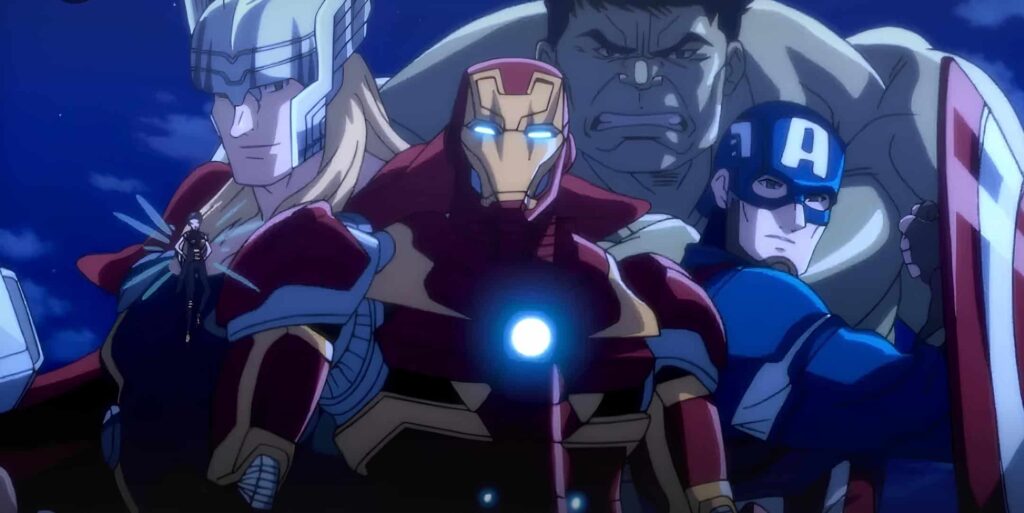 promotional image for the animated tv series Marvel: Future Avengers available on Disney+