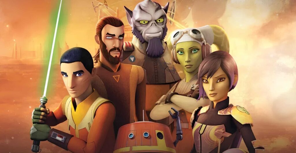 promotional image for the tv series Star Wars: Rebels