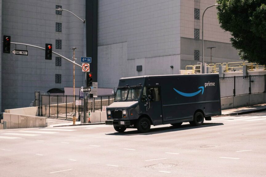 recall, Amazon product recalls, blue and white van parked near white building during daytime