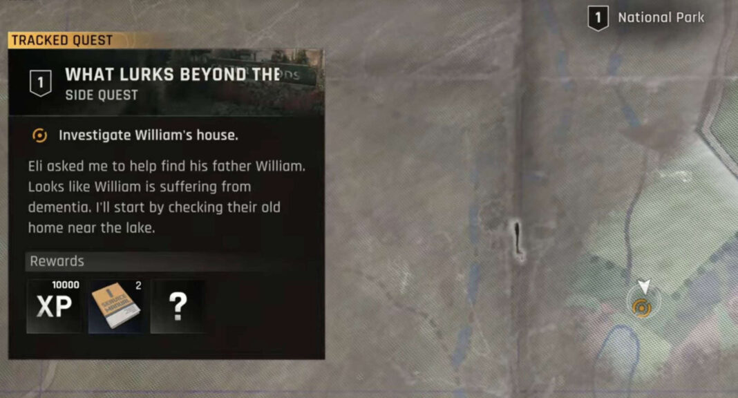 Dying Light The Beast, What Lurks Beyond The Pines side quest