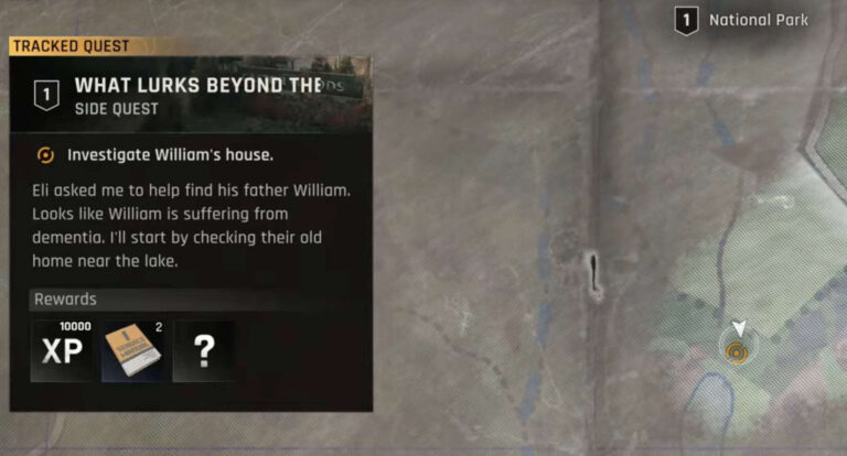 Dying Light The Beast, What Lurks Beyond The Pines side quest