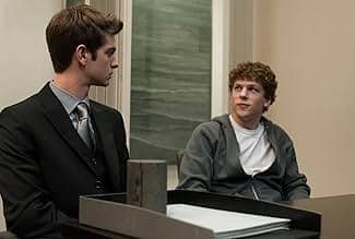 Image of Jesse Eisenberg and Andrew Garfield in The Social Network (2010), The Social Reckoning