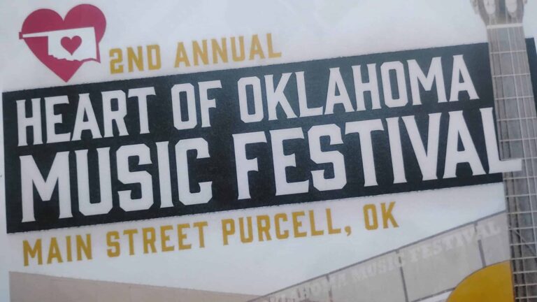 2nd Annual Heart of Oklahoma Music Festival flyer.