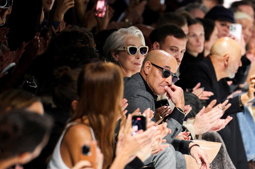 Meryl Streep as Miranda Preistley at the Dolce & Gabbana show at Milan fashion week. Photo courtesy: Claudia Greco/Reuters via Facebook