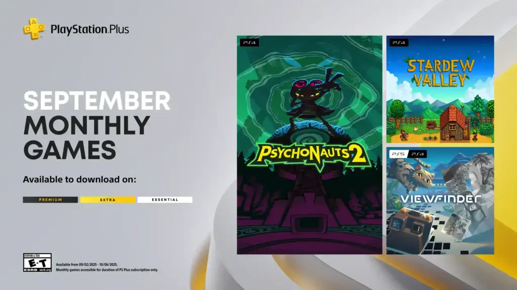 September PS Plus Games