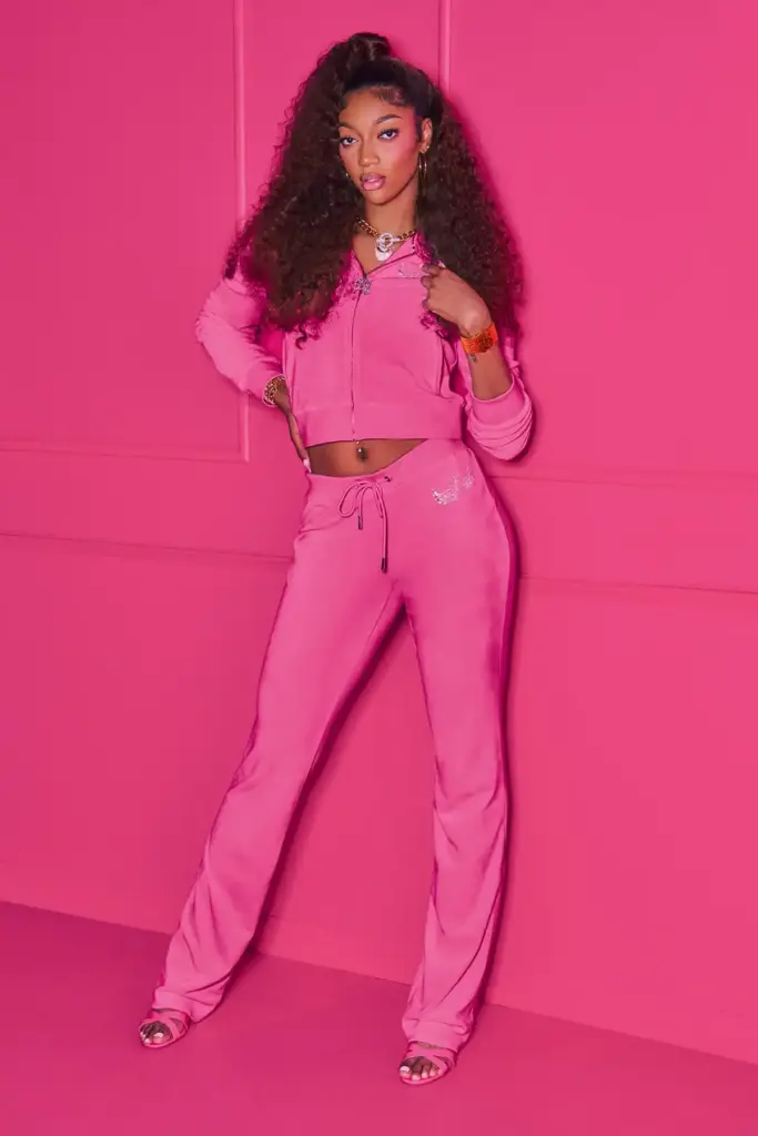 Angel Couture Big Bling Velour Hoodie from JuicyCouture.com