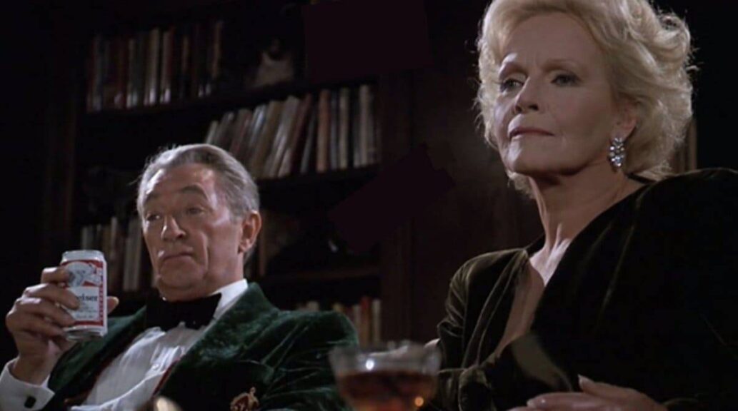 Maria Riva and Robert Mitchum, Mr. & Mrs. Rhinelander, Scrooged